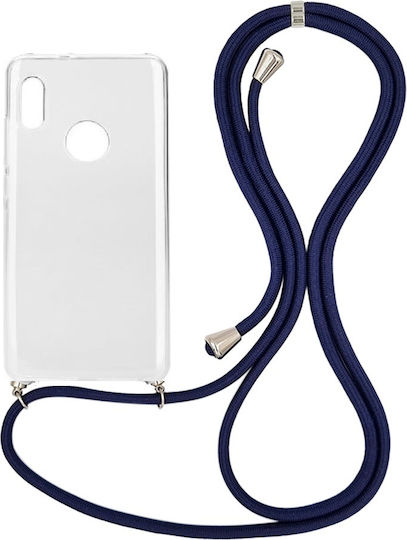 Silicone Back Cover with Durable Transparent Blue Strap for Xiaomi Redmi Note 5 5 Pro