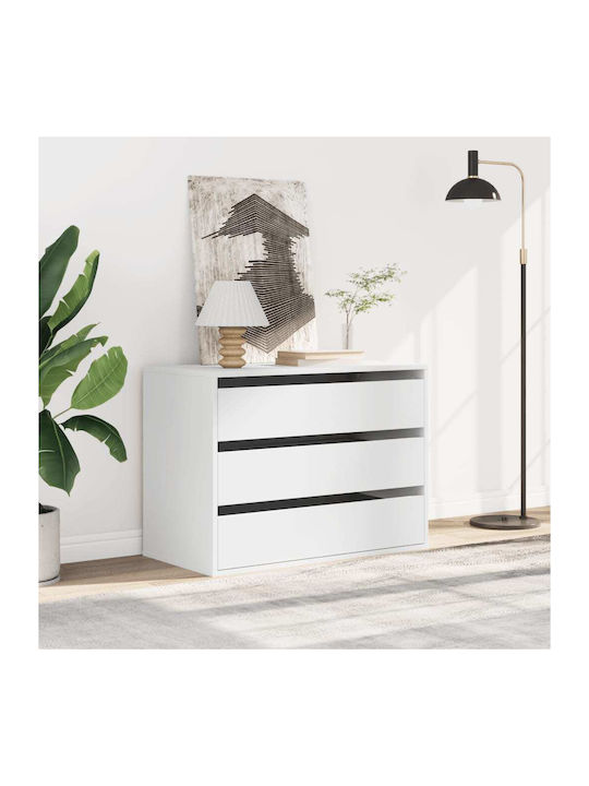 Drawers Storage Wooden L80xW41xH58cm