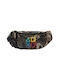 Gaming Symbols Unisex Waist Bag Banana Color Variation Jungle 2 Pockets