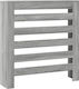 vidaXL Gray Radiator Cover 78x20x82cm 852686