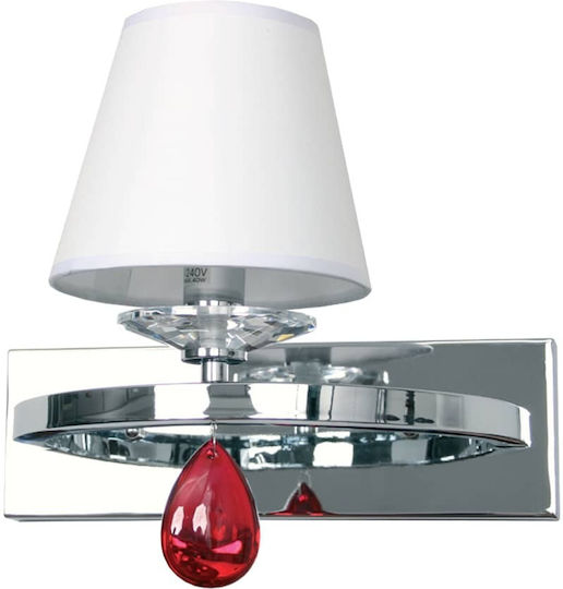 Gekas Leuchte Wand mit Fassung E14 Silber