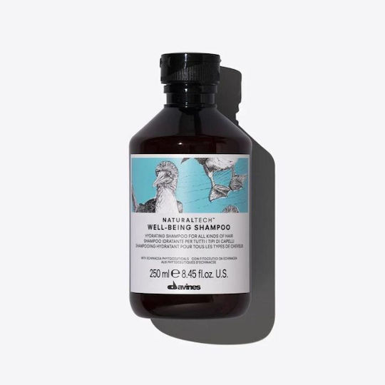 Davines Natural Tech Well-Being Σαμπουάν Ενυδάτωσης για Όλους τους Τύπους Μαλλιών 250ml
