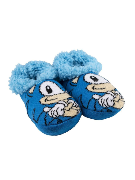 Sonic Kids Slippers Blue