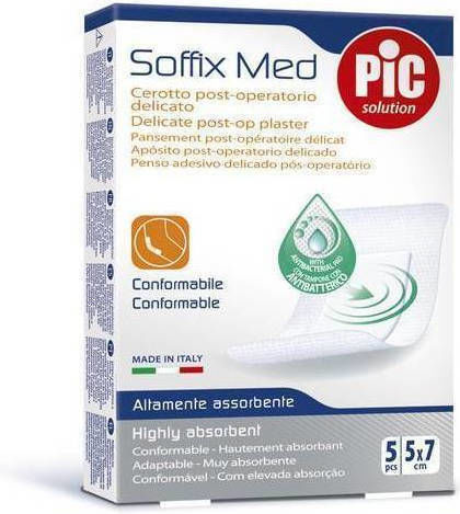 PiC Solution Soffix Med Αυτοκόλλητες Γάζες 5τμχ