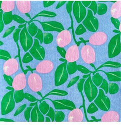 Francoise Paviot Serviette Lila 20x20cm Stück