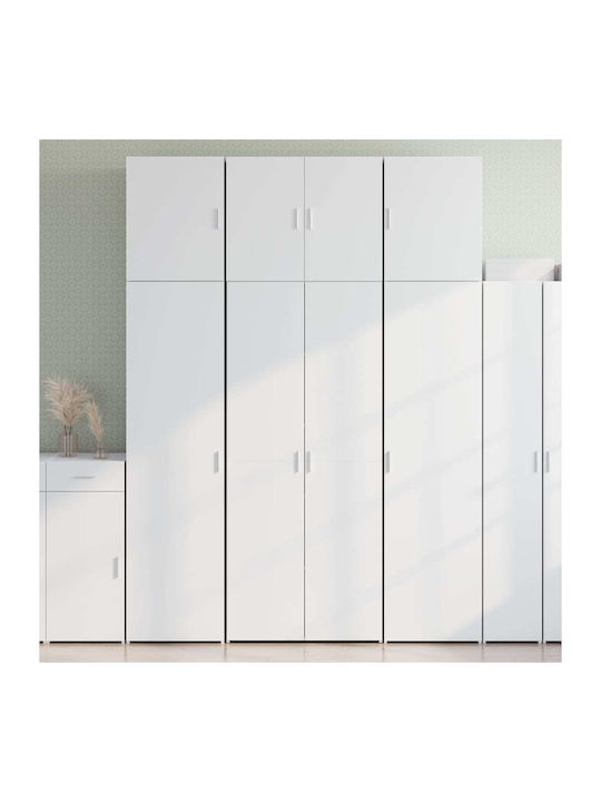 Шкаф За Дневна От ПДЧ Бял 80x42.5x249см