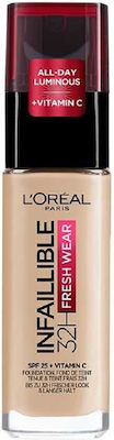 L'Oreal Paris Infaillible 32h Fresh Wear Grundierung 200 Golden Sand 30ml