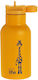 Ecolife Animals Stainless Steel Kids Water Bottle Thermos with Straw Yellow 350ml