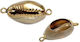 Threaded Motif for Jewelry in Shape Seashell Set 2pcs