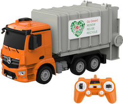 Shantou Double Eagle Mercedes-Benz Remote Controlled Truck 1:26 in Orange Color