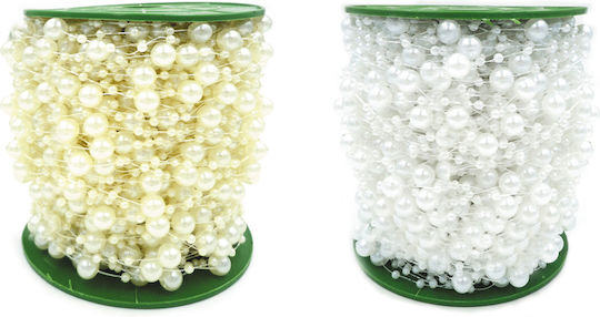 Garland Pearls 8mm X 60m 0501329 White