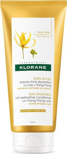 Klorane Ylang-ylang Sun Radiance Conditioner Αναδόμησης/Θρέψης για Ξηρά Μαλλιά 200ml
