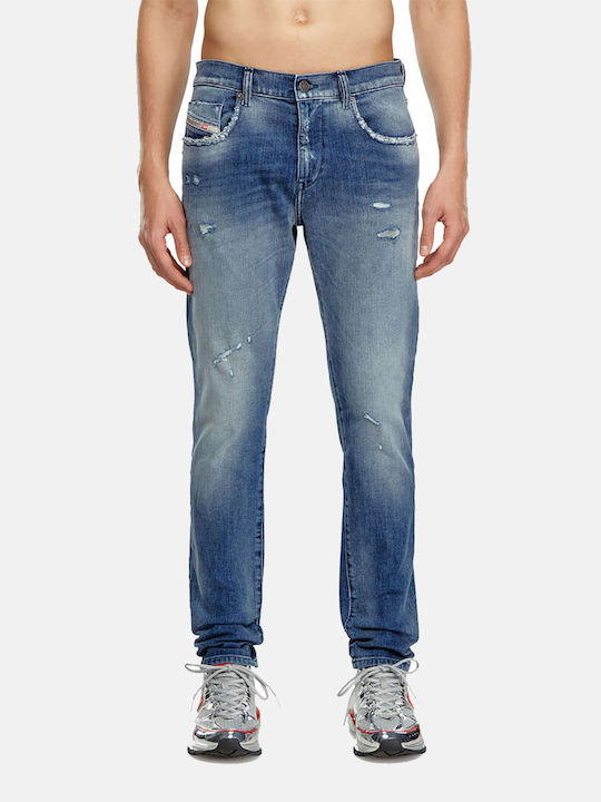 Diesel 2019 D-strukt Herren Jeanshose in Slim Fit JeanBlue