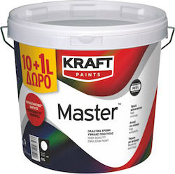 Kraft Master Πλαστικό Χρώμα για Εσωτερική Χρήση Λευκό Kraft Master Πλαστικό Χρώμα για Εσωτερική Χρήση Λευκό