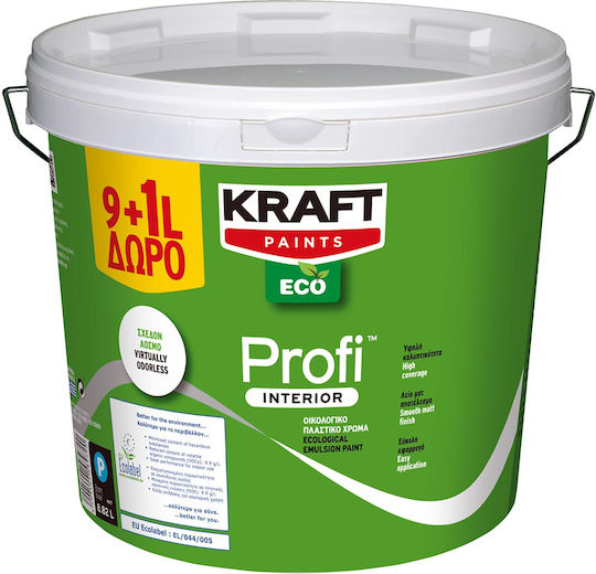 Kraft Profi Plastic Vopsea Ecologic pentru Utilizare Intern 10lt