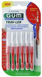 GUM Trav-ler Interdental Brushes 0.8mm Red 6pcs