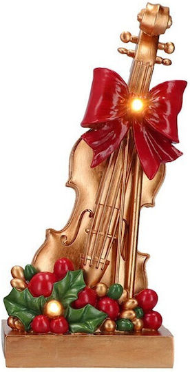 Beleuchtet Weihnachtliche Figur Höhe 28cm Violine mit Musik
