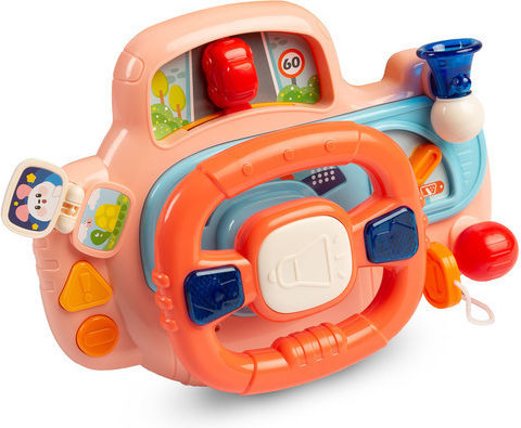 Toyz Steering Wheel Racing Joystick with Light and Sounds for 18++ Months