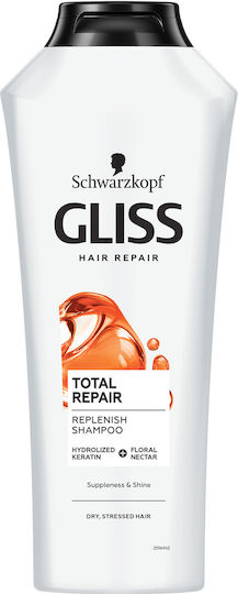 Gliss Sampon De Par Total Repair Reconstrucție/Hrană Și Netezire Pentru Păr Deteriorat 400ml
