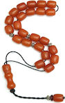 Roloi Komboloi Resin Worry Beads Orange 38cm