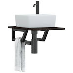 vidaXL Bench without sink Coffee