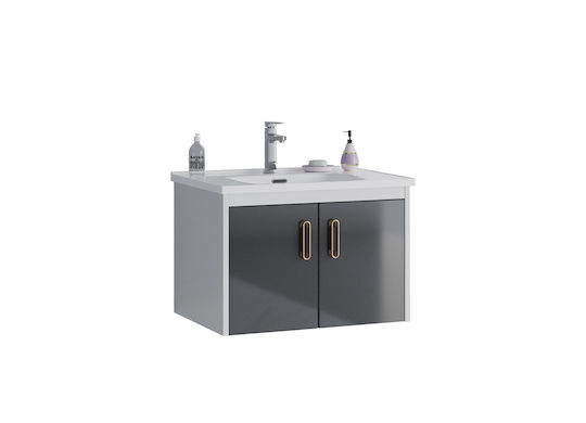 Martin Blat cu Lavoar L60xW47xH40cm White/anthracite