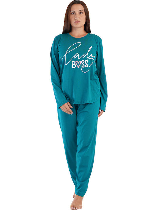Vienetta Women's Winter Cotton Pyjamas "Lady Bo...