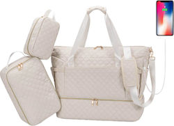 Queen Mother Shoulder/Hand Diaper Bag Beige 59x...