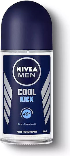 Nivea Men Cool Kick Anti-perspirant Αποσμητικό 48h σε Roll-On 50ml
