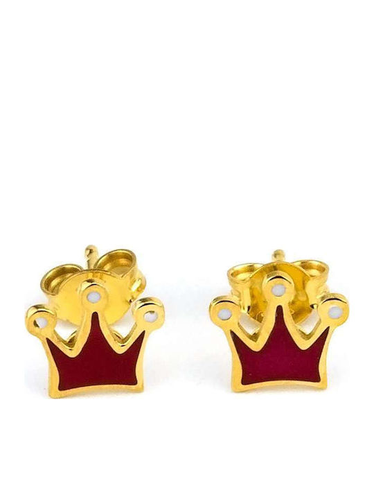 Goldsmith Crown Kids Earrings Studs Crowns from...