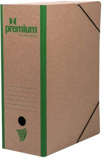 Premium Κουτί Αρχειοθέτησης με Λάστιχο 36x12x26εκ. Πράσινο