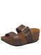 Plakton 273004 Anatomic Women's Platform Wedge Sandals Brown