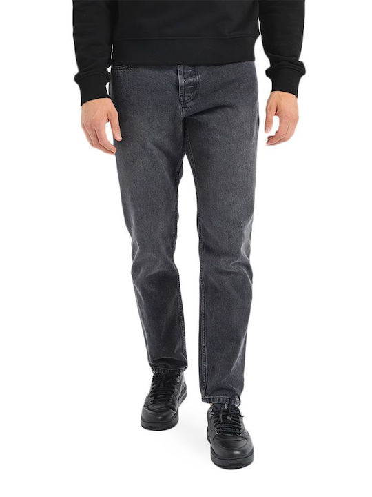Men's Jeans Pants with Slim Tapered Fit Black