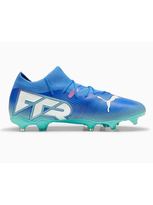 Puma FG/AG High Football Shoes with Cleats Blue