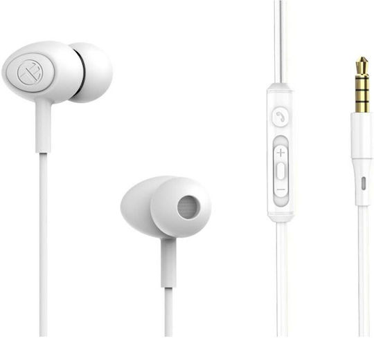 Tellur TLL162341 In-ear Handsfree Headphones with Connector 3.5mm White