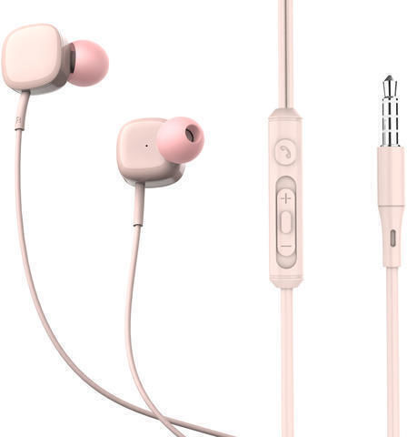 Tellur TLL162381 In-ear Handsfree Headphones with Connector 3.5mm Pink