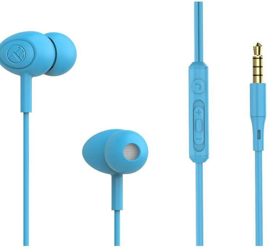 Tellur TLL162311 In-ear Handsfree Ακουστικά με Βύσμα 3.5mm Μπλε