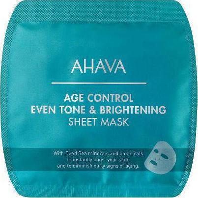 Ahava Age Control Even Tone & Brightening Sheet Маска За Очи за Освежаване 17гр