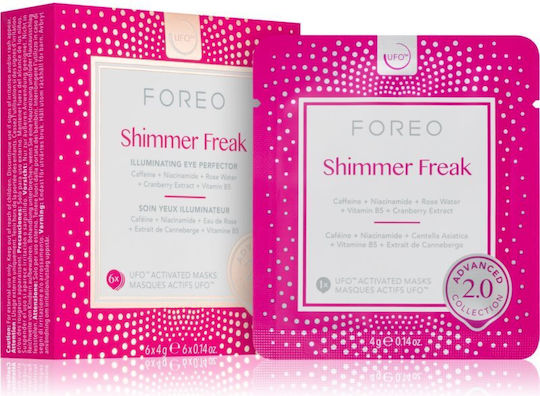 Foreo Shimmer Freak Gesichtsmaske für die Augen für Peeling 6Stück 4gr