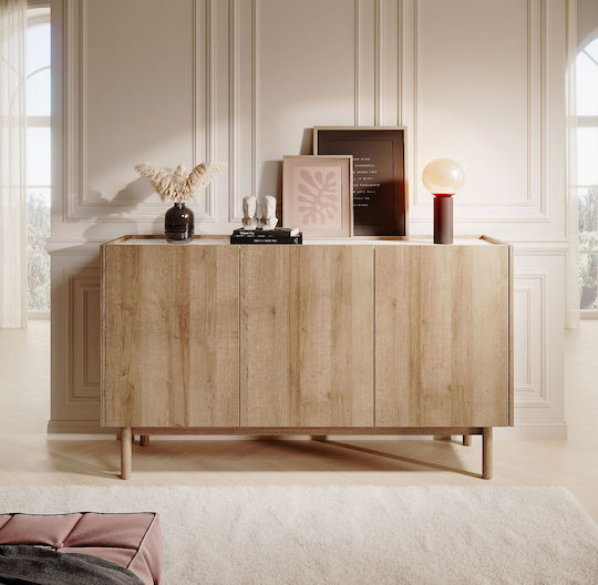 Μπουφές Boho Natural+White 144x37x83cm