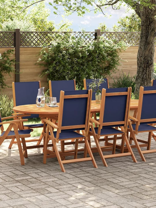 Garten- und Outdoor-Möbelsets Speisesaal 9 Stüc...