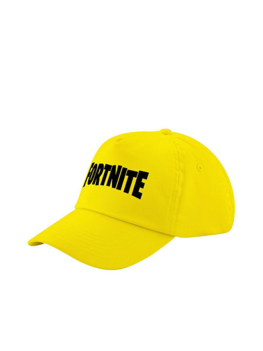 Koupakoupa Kids' Hat Jockey Fabric Fortnite Landscape Yellow