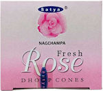 Satya Fragrance Cones with Fragrance Fresh Rose