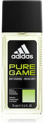 adidas Pure Game Men's Body & Hair Mist 75ml