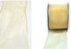 Organza Ribbon Cream Gold Edge 6.3cm X 25y