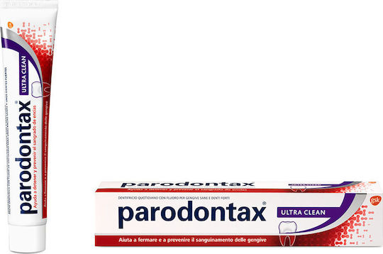 Parodontax Fluoride Ultra Clean Οδοντόκρεμα κατά της Ουλίτιδας για Ούλα που Αιμοραγούν 75ml