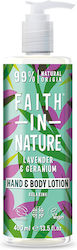 Faith in Nature Lavender & Geranium Lotion Körper 400ml Faith in Nature Lavender & Geranium Lotion Körper 400ml