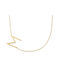 Goldsmith Necklace Monogram from Gold Plated Steel