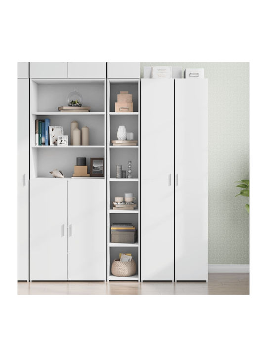 Shelving Unit Floor White 30x41x185cm