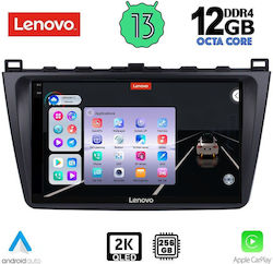 Lenovo Car-Audiosystem für BMW X1 / X3 / X4 Mazda 6 2008-2012 (Bluetooth/USB/AUX/WiFi/GPS/Apple-Carplay/Android-Auto) mit Touchscreen 9"